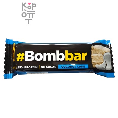 BOMBBAR Slim Батончик глазированный Кокосовый торт, 40 г