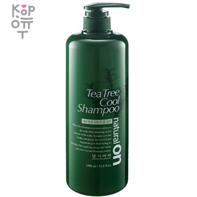 Daeng Gi Meo Ri Natural On Tea Tree Cool Shampoo - Освежающий шампунь с маслом Чайного Дерева 1000мл.