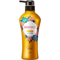 KAO Asience Moisturizing Shampoo - Увлажняющий шампунь для жестких волос с экстрактами граната, меда и алоэ и богатым цветочным ароматом