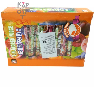 Жевательная конфета тянучка BenheFood 6 Flavored Fudge Сэндвич со вкусом Маракуйя