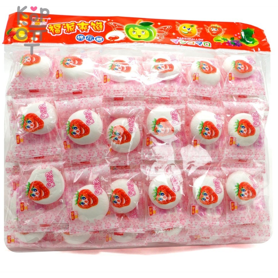 Маршмеллоу Hoopie с Клубничной начинкой, купить с доставкой на дом фото 1 — Корейские товары для всей семьи(КорОпт)