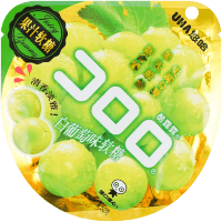 UHA CORORO Fruit Juice Gummy White Grape - Жевательные конфеты, в японском стиле, с фруктовым соком и со вкусом белого Винограда, 52гр.