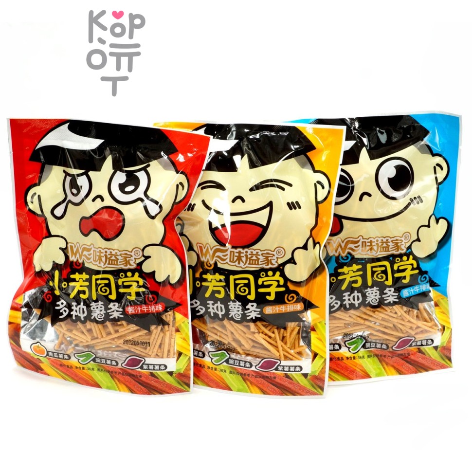Чипсы Xiaofang - Картофель фри для одноклассников, со вкусом стейка, 36гр.