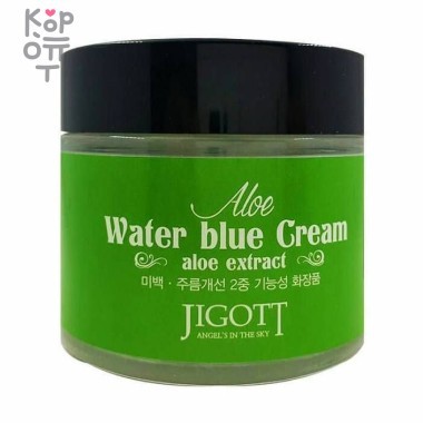 Jigott Aloe Water Blue Cream - Увлажняющий крем для лица с экстрактом алоэ 70мл. &mdash; Корейские товары для всей семьи(КорОпт)