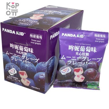 Мягкая конфета Panda Kid со вкусом красного винограда — Корейские товары для всей семьи(КорОпт)
