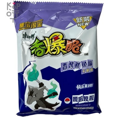 Лапша быстрого приготовления Kang Shi Fu специальная серия со вкусом жаренного кальмара на гриле, 33гр. — Корейские товары для всей семьи(КорОпт)