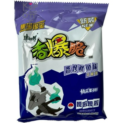 Лапша быстрого приготовления Kang Shi Fu специальная серия со вкусом жаренного кальмара на гриле, 33гр.
