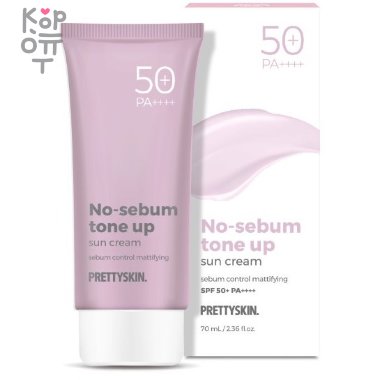 Pretty Skin No Sebum Tone Up Sun Cream SPF50+PA++++ - Тонизирующий солнцезащитный крем 70мл. &mdash; Корейские товары для всей семьи(КорОпт)