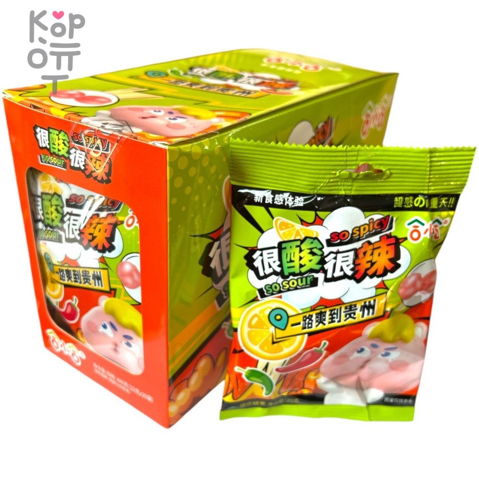 Кислая карамель So Sour So Spicy Candy - Два вкуса кислый, второй острый, купить с доставкой на дом фото 1 &mdash; Корейские товары для всей семьи(КорОпт)