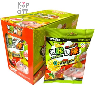 Кислая карамель So Sour So Spicy Candy - Два вкуса кислый, второй острый