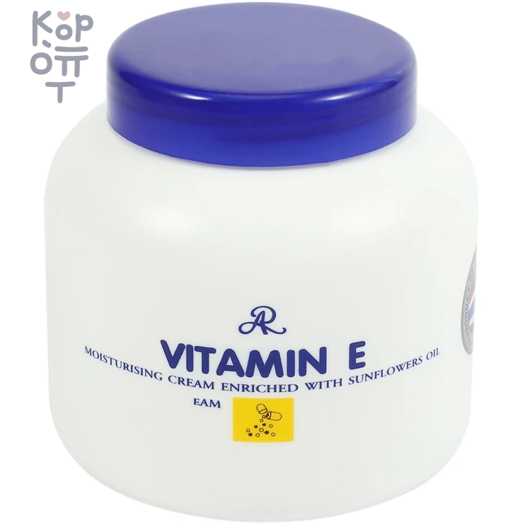 Aron Vitamin E Moisturizing Cream - Крем увлажняющий для тела с витамином Е, 200мл.  , купить с доставкой на дом фото 1 — Корейские товары для всей семьи(КорОпт)