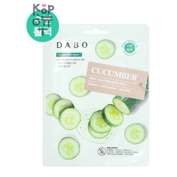 DABO First Solution Mask Pack Cucumber — Тканевая маска для лица с экстрактом огурца, 23 мл × 10 шт