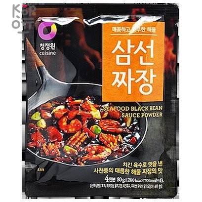 Daesang Seafood black bean sauce powder - Основа для приготовления соуса из черных соевых бобов со вкусом морепродуктов 80гр.