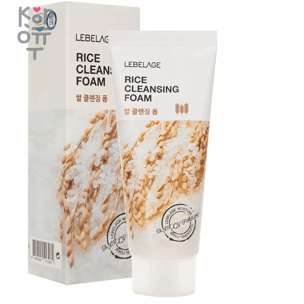 Lebelage Rice Cleansing Foam - Пенка для умывания с экстрактом риса, 100мл., купить с доставкой на дом фото 1 &mdash; Корейские товары для всей семьи(КорОпт)