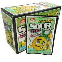 Кислая и освежающая карамель Luxing Acid Warning Sour Candy - со вкусом Ананаса