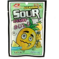 Кислая и освежающая карамель Luxing Acid Warning Sour Candy - со вкусом Ананаса
