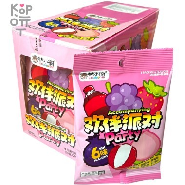 Карамель Lin Candy - Весело тусим, 6 вкусов фруктов и напитков — Корейские товары для всей семьи(КорОпт)
