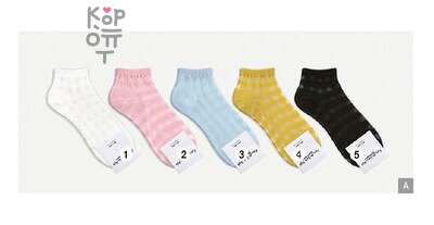 Kikiya Socks - женские средние носки в клетку, артикул 22059