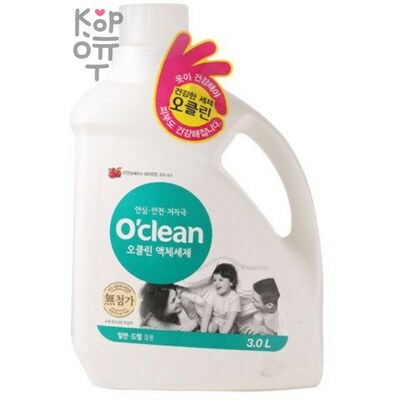 Mukunghwa O’Clean - Жидкое средство для стирки 100% органическое средство бережное для кожи взрослых и детей на основе плодов мыльного дерева и соды с антибактериальным эффектом 3л.