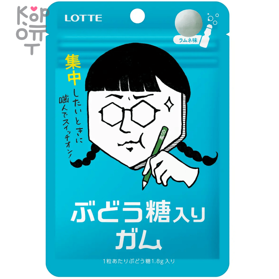 Lotte Glucose Gum - Резинка жевательная с Глюкозой 18гр., купить с доставкой на дом фото 1 &mdash; Корейские товары для всей семьи(КорОпт)
