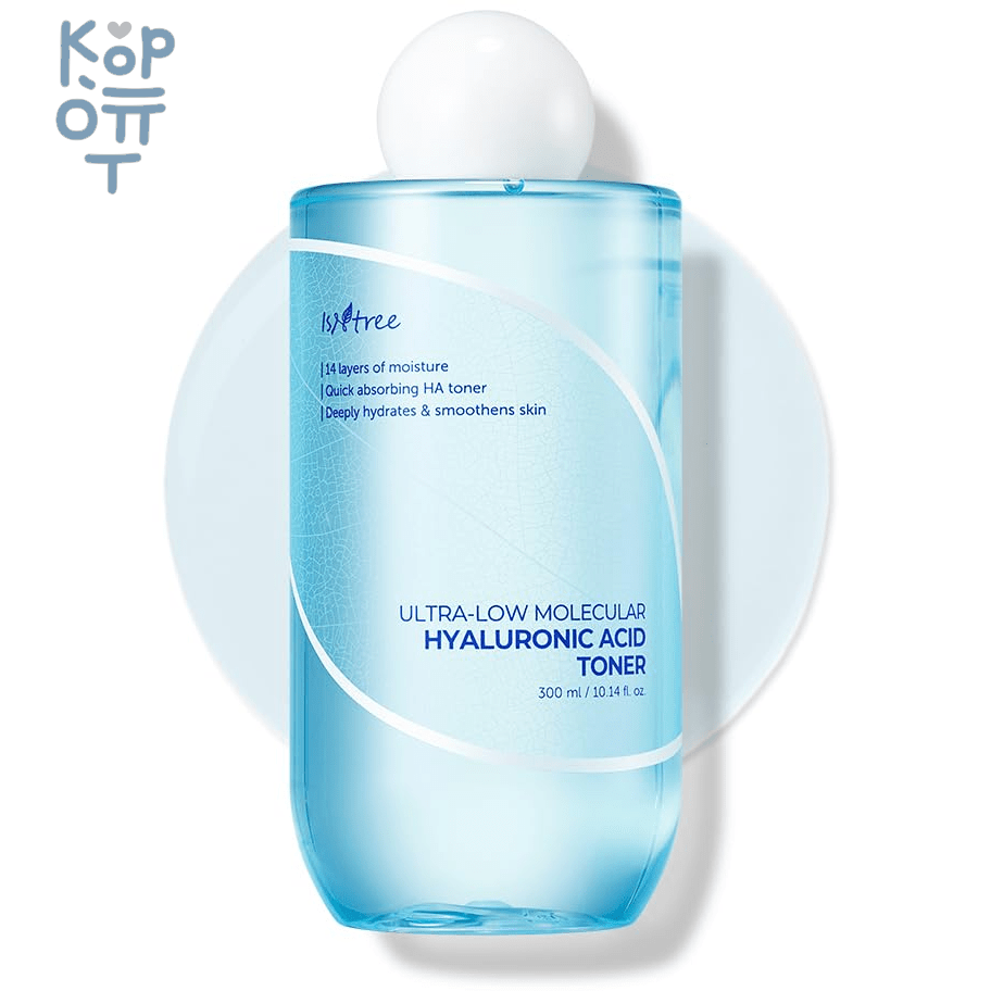 IsNtree Ultra-Low Molecular Hyaluronic Acid Toner - Низкомолекулярный гиалуроновый тонер 300мл. фото 1 &mdash; Корейские товары для всей семьи(КорОпт)