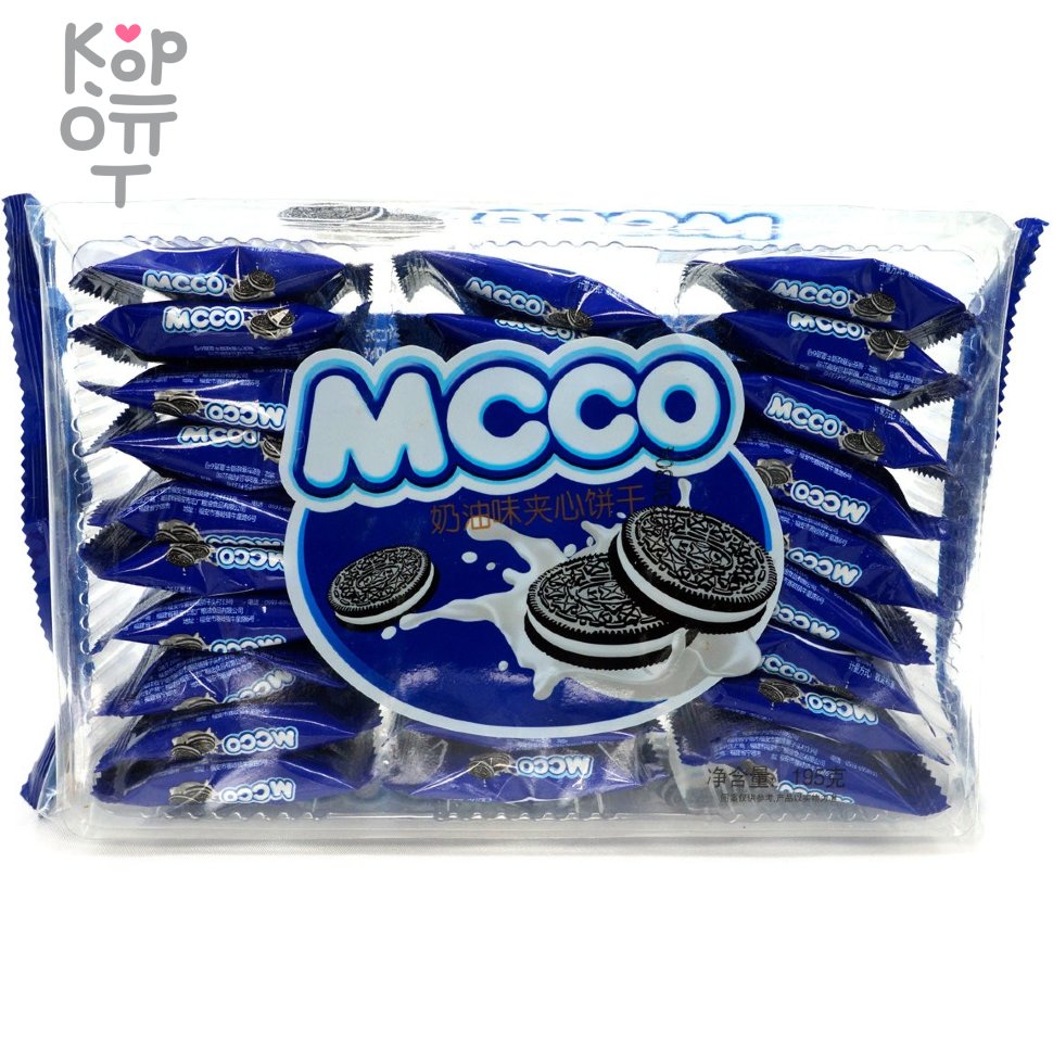 Печенье Mcco Macaron Sandwich Biscuit - Нежнейший бисквит со вкусом Шоколада  195гр. по цене 180 руб. в интернет магазине Корейские товары для всей  семьи(КорОпт)