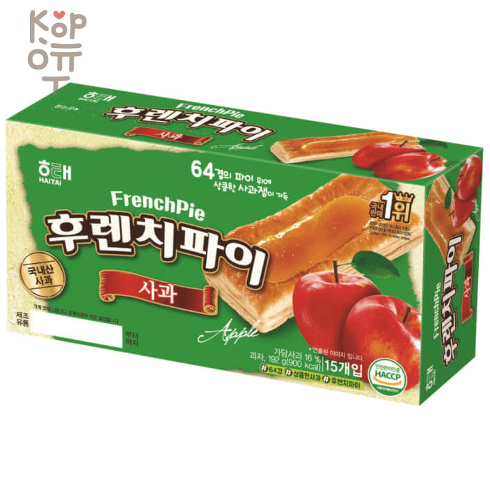 HAITAI Biscuit French Pie Apple - Печенье «Французский пирог» со вкусом яблока, 192гр., купить с доставкой на дом фото 1 — Корейские товары для всей семьи(КорОпт)