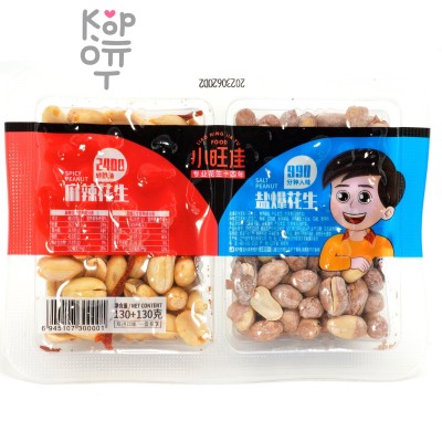 Liao Ning Jia food Spicy &amp; Salted Peanut - Натуральный Арахис с солью и специями, 260гр.