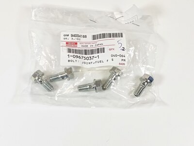 Болт-штуцер топливной трубки 1-09675-037-1 M8x18 для ISUZU
