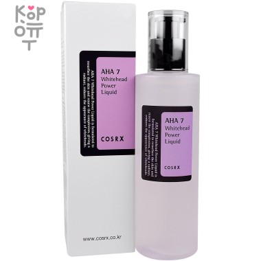 COSRX AHA 7 Whitehead Power Liquid - AHA-эссенция против белых угрей для проблемной кожи, 100мл. — Корейские товары для всей семьи(КорОпт)