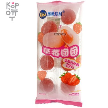 Моти Shen Mochi - &quot;Император&quot; со вкусом Клубники, 120гр. — Корейские товары для всей семьи(КорОпт)