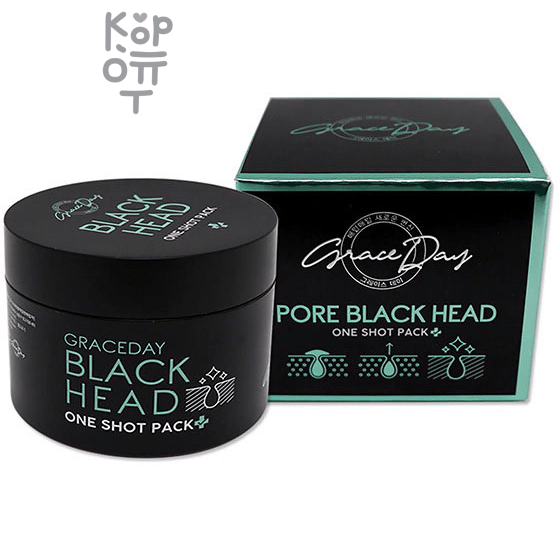 Grace Day  Pore Black Head One Shot Pack - Очищающая, восстанавливающая маска с глиной от чёрных точек 120мл.