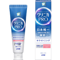LION Clinica PRO Whitening Toothpaste - Отбеливающий жемчужный гель для профилактики кариеса с освежающим вкусом Мяты и Малины 95гр. 