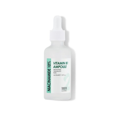 TENZERO Niacinamide 10% Vitamin B1 Ampoule — Осветляющая сыворотка для лица с ниацинамидом и витамином B1, 50 миллилитров