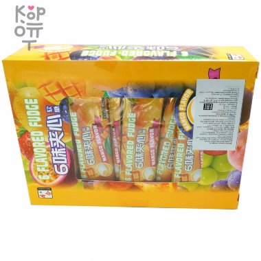 Жевательная конфета тянучка BenheFood 6 Flavored Fudge Сэндвич со вкусом Манго &mdash; Корейские товары для всей семьи(КорОпт)