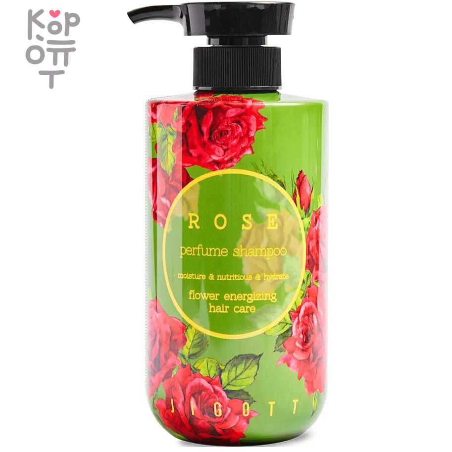 Jigott Rose Perfume Shampoo - Парфюмированный шампунь для волос Роза 500мл., купить с доставкой на дом фото 1 — Корейские товары для всей семьи(КорОпт)