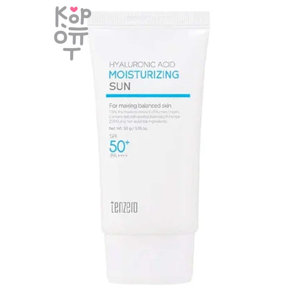 TENZERO Hyaluronic Acid Moisturizing Sun SPF 50+/PA++++ - Увлажняющий солнцезащитный крем с гиалуроновой кислотой SPF50+ PA++++ 50мл
