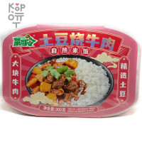Саморазогревающийся рис Caisiling Food с тушеным мясным фаршем и вигной, 300гр.