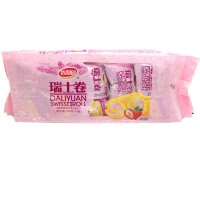 Сливочный рулет Swiss Roll со вкусом Клубники