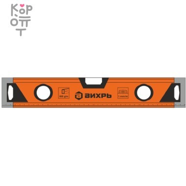 Уровень алюминиевый «Усиленный» 400мм 3 глазка фрезерованный Вихрь — Корейские товары для всей семьи(КорОпт)