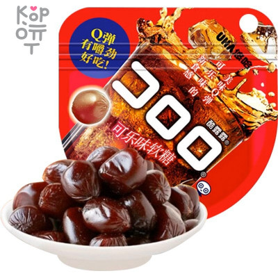 UHA CORORO Fruit Juice Gummy Cola - Жевательные конфеты, в японском стиле, со вкусом Кока-Колы, 52гр.
