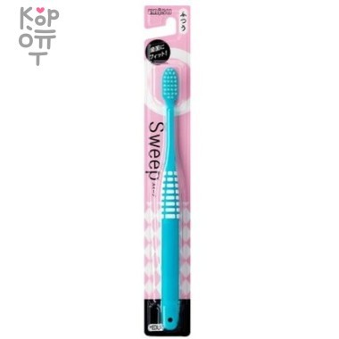 EBISU Sweep -  Зубная щетка для улучшенного очищения поверхности зубов от зубного налета средней жесткости. — Корейские товары для всей семьи(КорОпт)