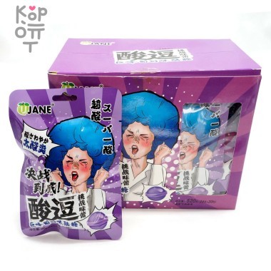 Кислая леденцовая карамель Yunhu Delicious со вкусом АДского Винограда — Корейские товары для всей семьи(КорОпт)