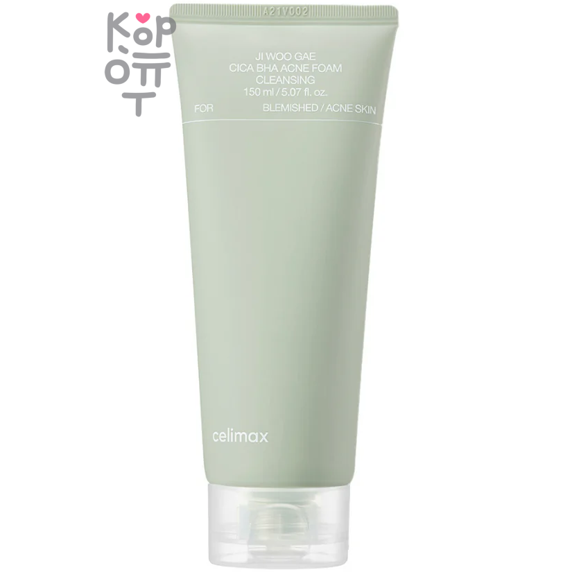 Celimax Ji Woo Gae Cica BHA Acne Foam Cleansing - Очищающая пенка с BHA-кислотой и Центеллой 150мл.