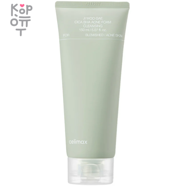 Celimax Ji Woo Gae Cica BHA Acne Foam Cleansing - Очищающая пенка с BHA-кислотой и Центеллой 150мл. &mdash; Корейские товары для всей семьи(КорОпт)