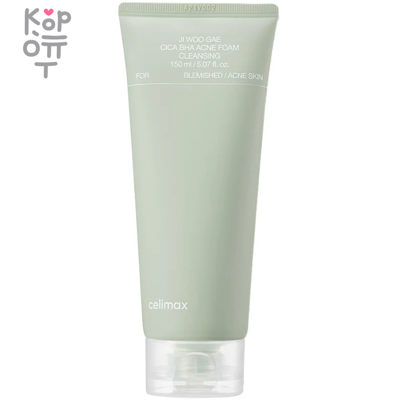 Celimax Ji Woo Gae Cica BHA Acne Foam Cleansing - Очищающая пенка с BHA-кислотой и Центеллой 150мл., купить с доставкой на дом фото 1 &mdash; Корейские товары для всей семьи(КорОпт)
