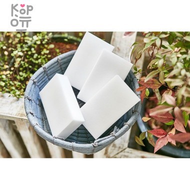 SUNG BO Меламиновая губка-ластик №337 White cleaner - 7смх12смх3см &mdash; Корейские товары для всей семьи(КорОпт)