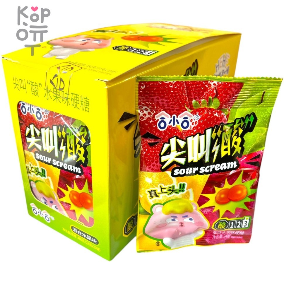 Кислая карамель So Sour Scream Candy - Кислый до крика, купить с доставкой на дом фото 1 &mdash; Корейские товары для всей семьи(КорОпт)