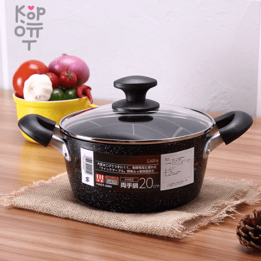 Кастрюля Non-Stick Sara Cook Maifan Stone-coated Soup IH Pot - Алюминевая с антипригарным покрытием — Корейские товары для всей семьи(КорОпт)