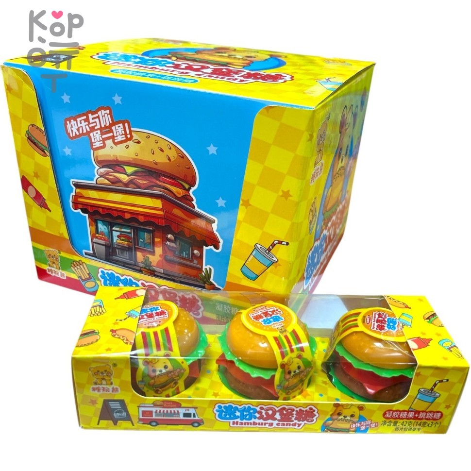 Мармелад HamBurg Candy - Гамбургер, купить с доставкой на дом фото 1 &mdash; Корейские товары для всей семьи(КорОпт)